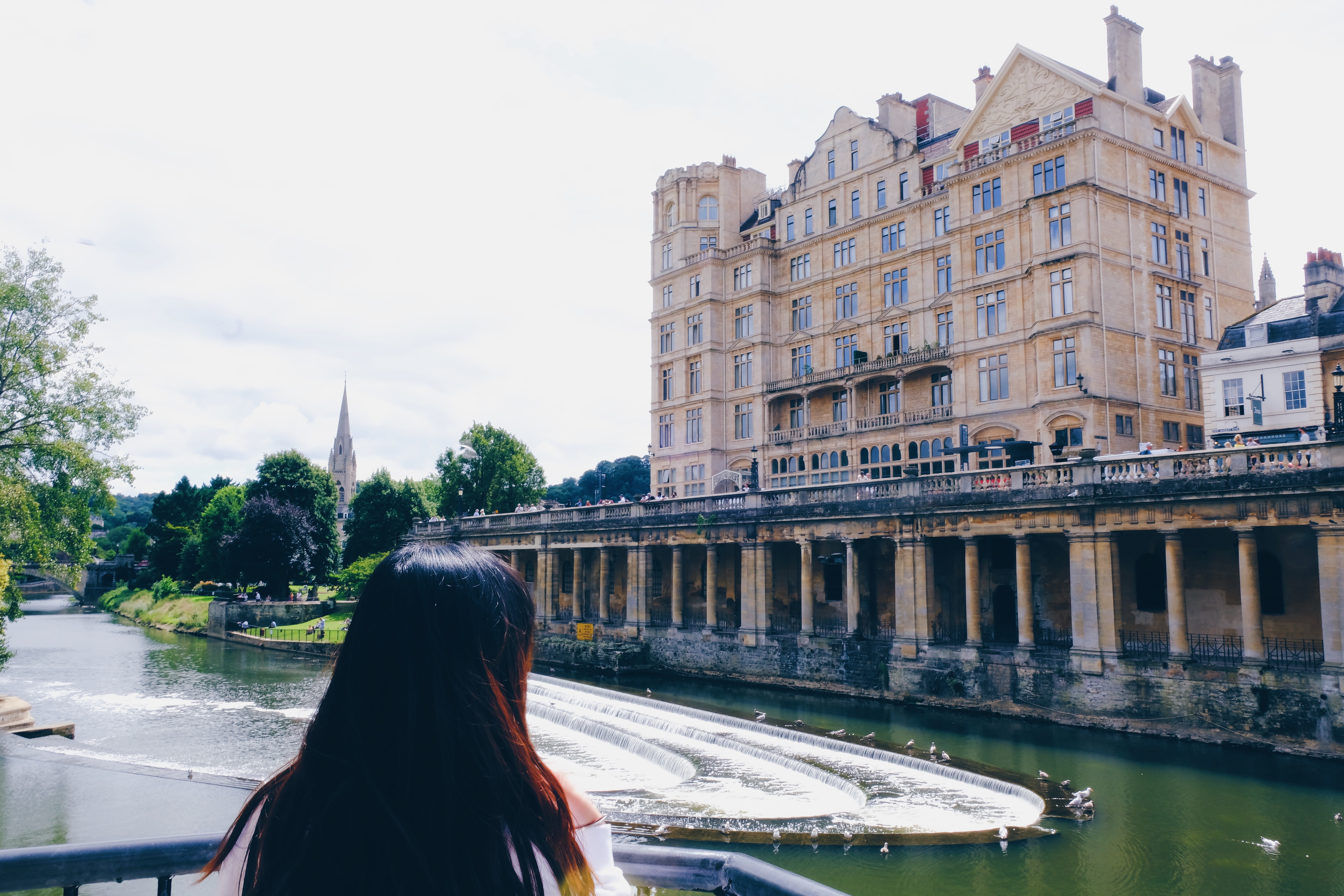 Judy Bui in Bath by the Roman Baths