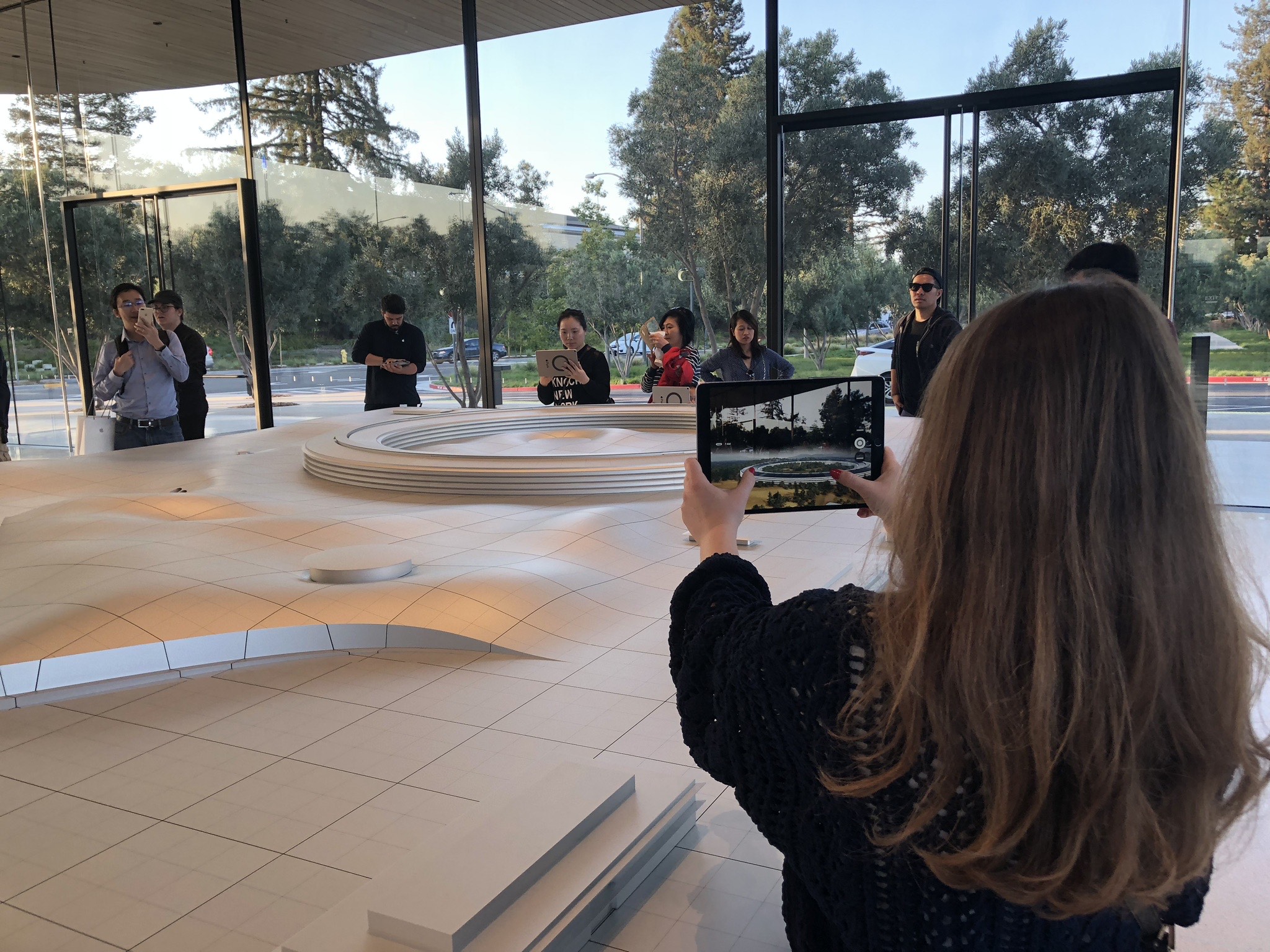 Apple Park Silicon Valley Innovation - Shejla pictured in the Apple Park