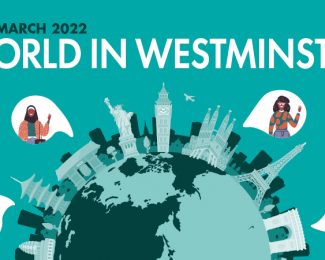 World in Westminster event poster