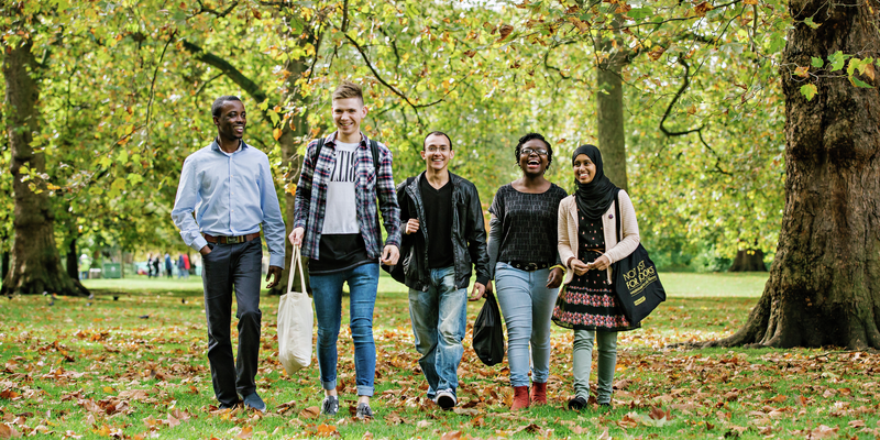 Graduates in the park