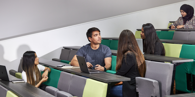 Students in lecture theatre