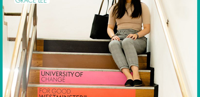 How to Be Sustainable as a Student: Part 1 - International Student Blogger, Grace Lee - Grace on the Cavendish stairs