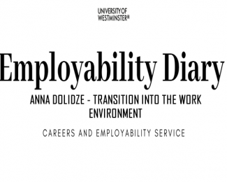 Employability Diary - Anna Dolidze, transition into the work environment
