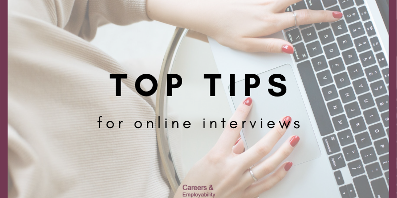 Top tips for online interviews - blog by Tracey Wells