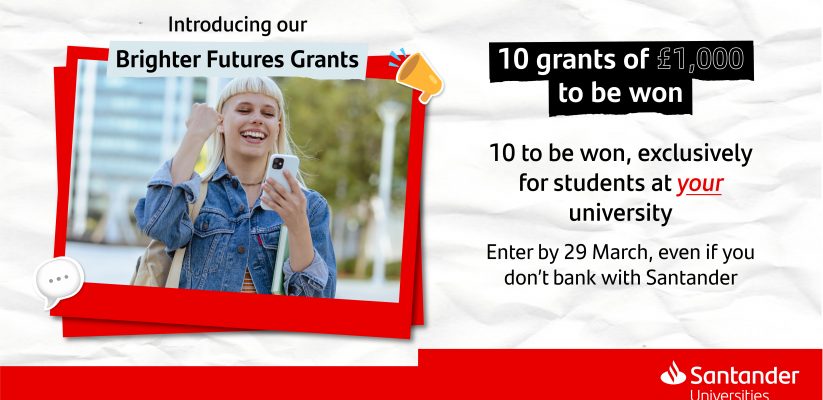 Westminster partnering with Santander Universities to offer £1,000 Brighter Futures Grants