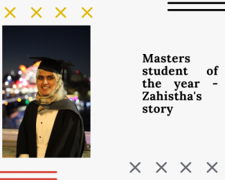 Masters student of the year - Zahistha's story