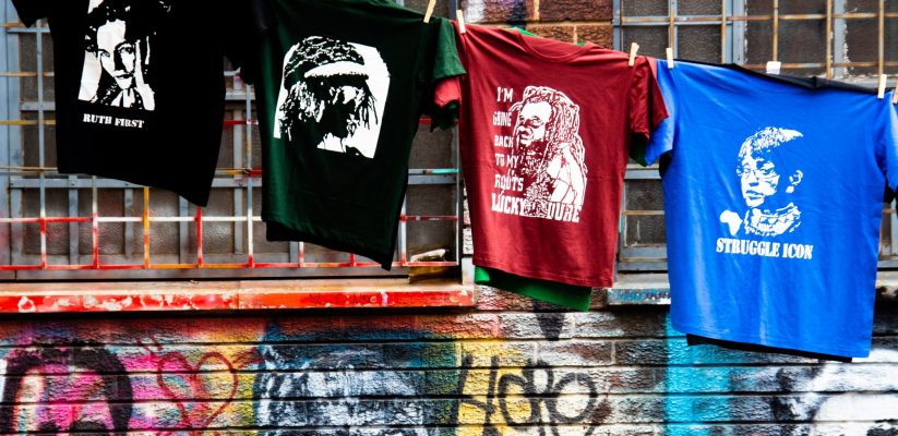 Apartheid struggle t-shirts in Johannesburg, South Africa