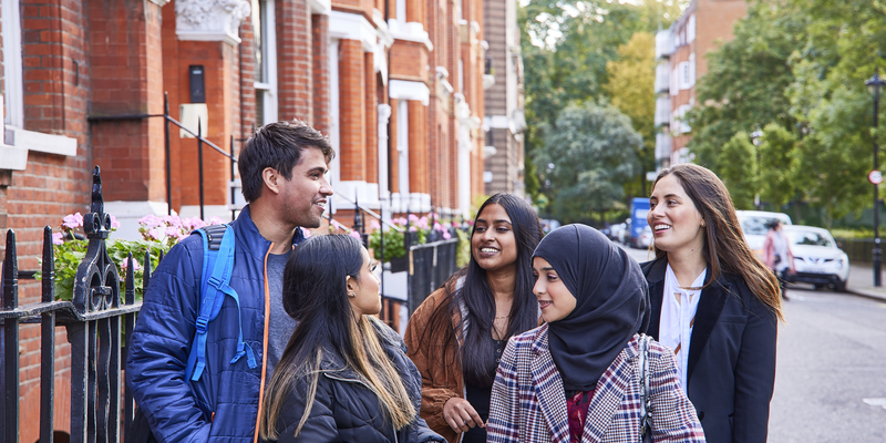 London, Street, Students, Building, Exterior, Social